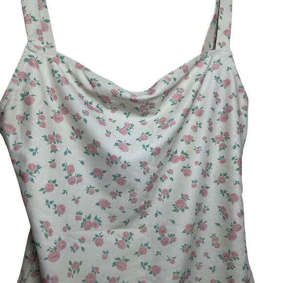 Reformation Eliza One Piece White Floral Swimsuit M EUC Romantic Cottagecore - Picture 4 of 14